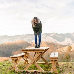 Hollister Faux Fur-Lined Cozy Park in Olive Green Size Medium